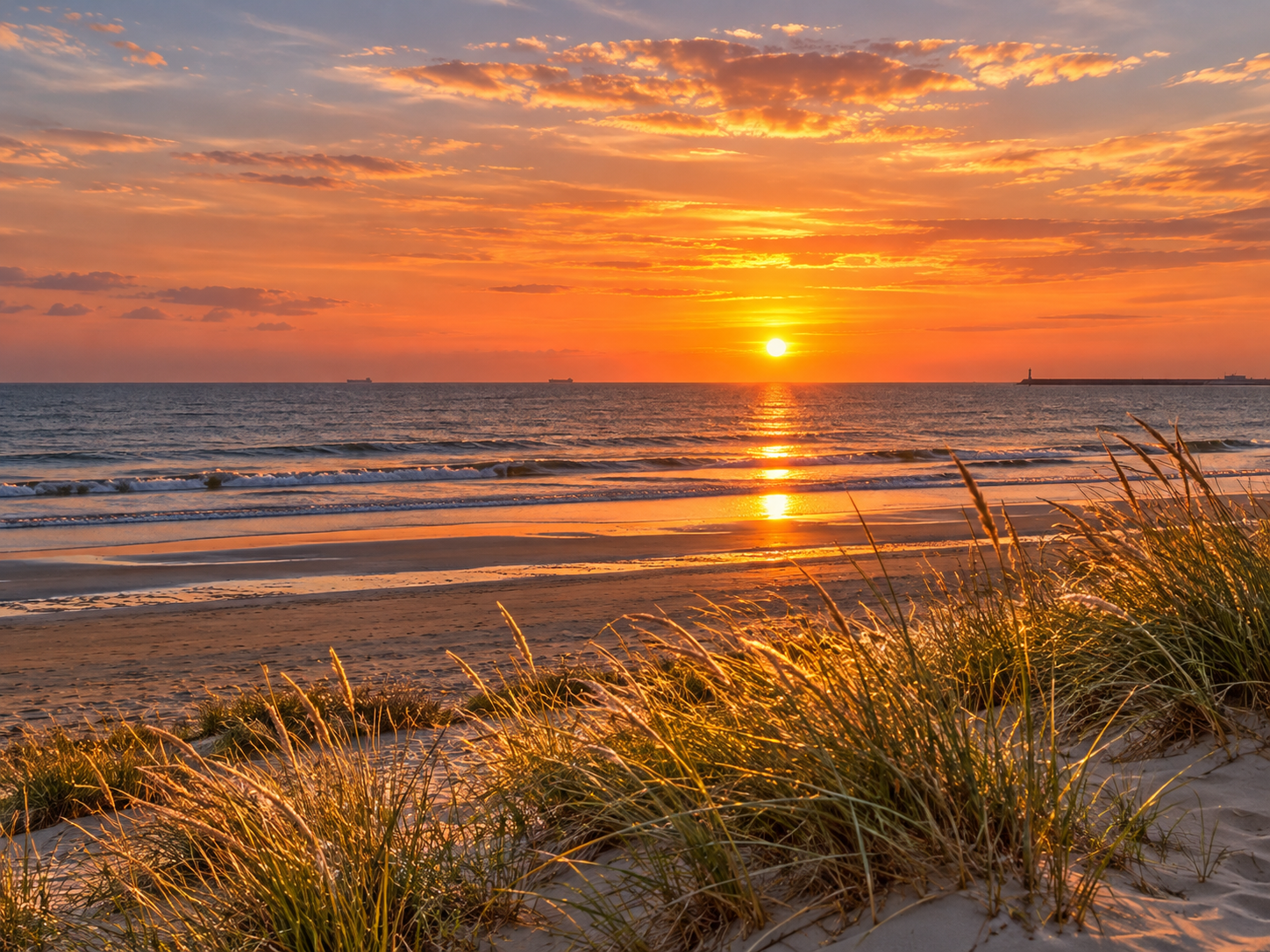strand zons ondergang