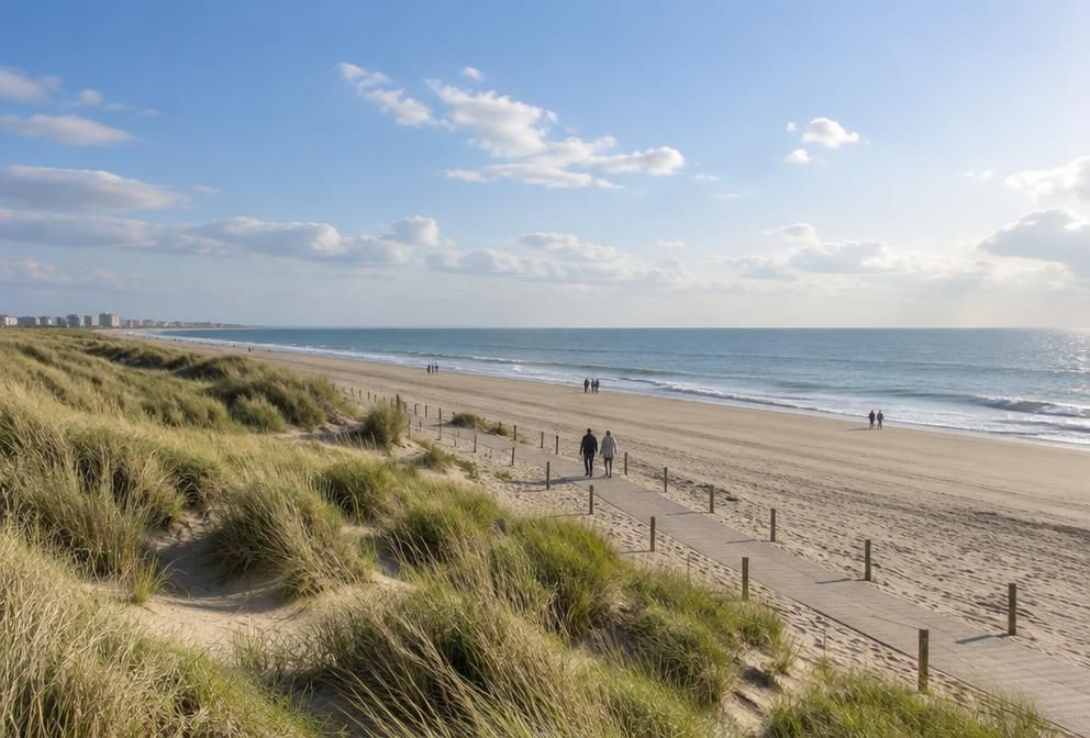 Zandduinen aan de kust